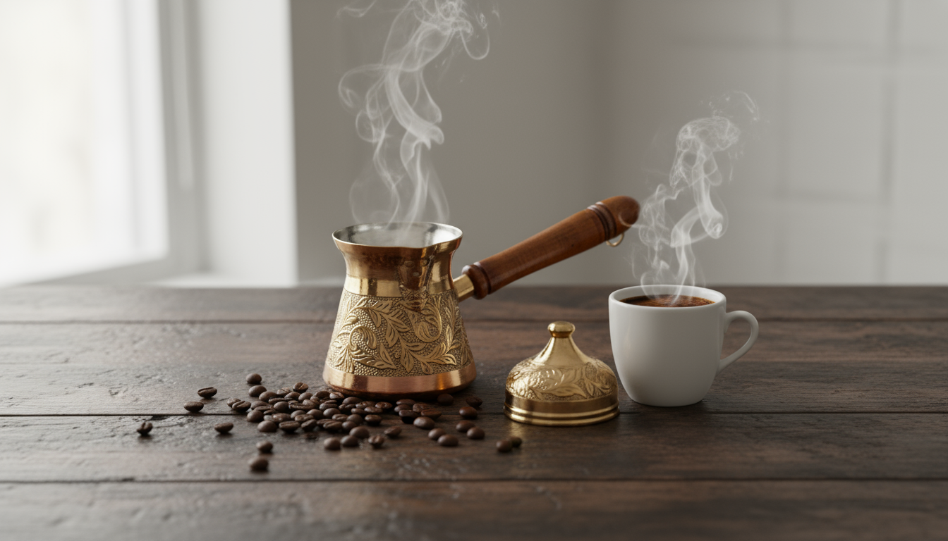 Brass Coffee Pot - Engraved Design - related handcrafted Brass product from Viviana London